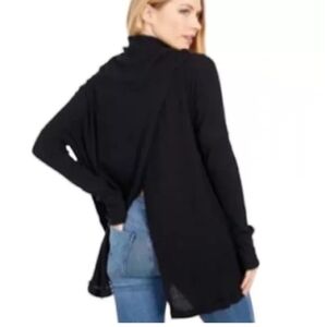 Free People Black Juicy Long Sleeve Sweater